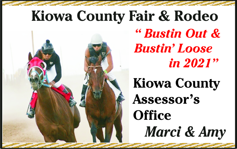 to the 2021 Kiowa County Fair from our sponsors Kiowa County