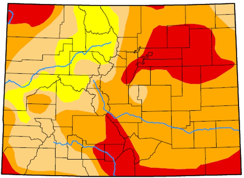 MAP Colorado Drought Map