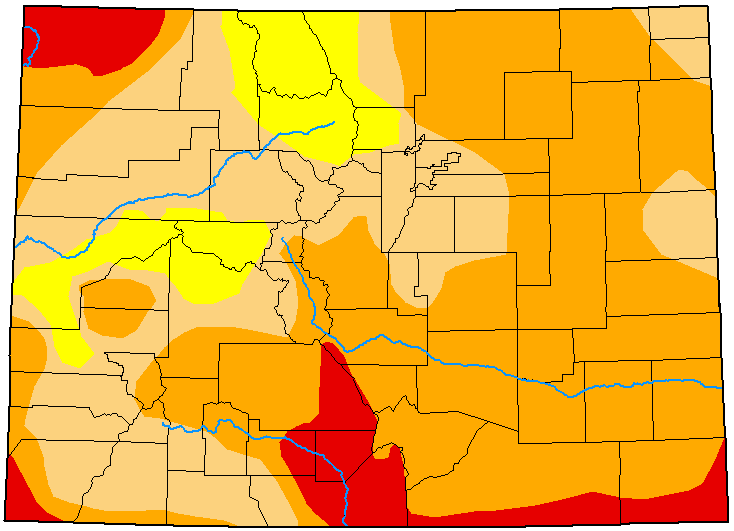 MAP Colorado Drought Conditions - February 14, 2022 - National Drought Mitigation Center