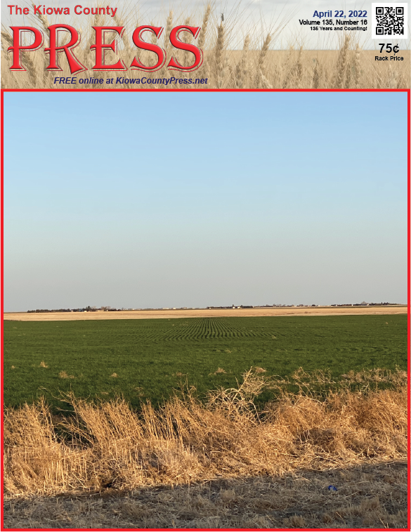 Photo of the Week - 2022-04-22 - Wheat growing in Kiowa County, Colorado - Chris Sorensen