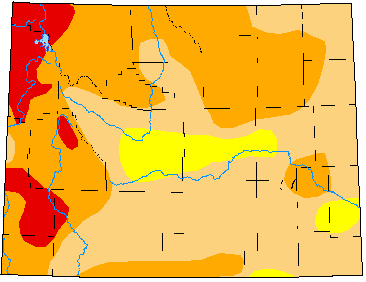 MAP Wyoming Drought Conditions - May 24, 2022 - National Drought Mitigation Center