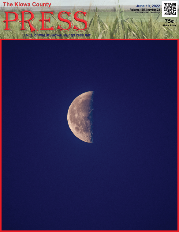 Photo of the Week - 2022-06-10 - Waning moon over Kiowa County, Colorado - Chris Sorensen