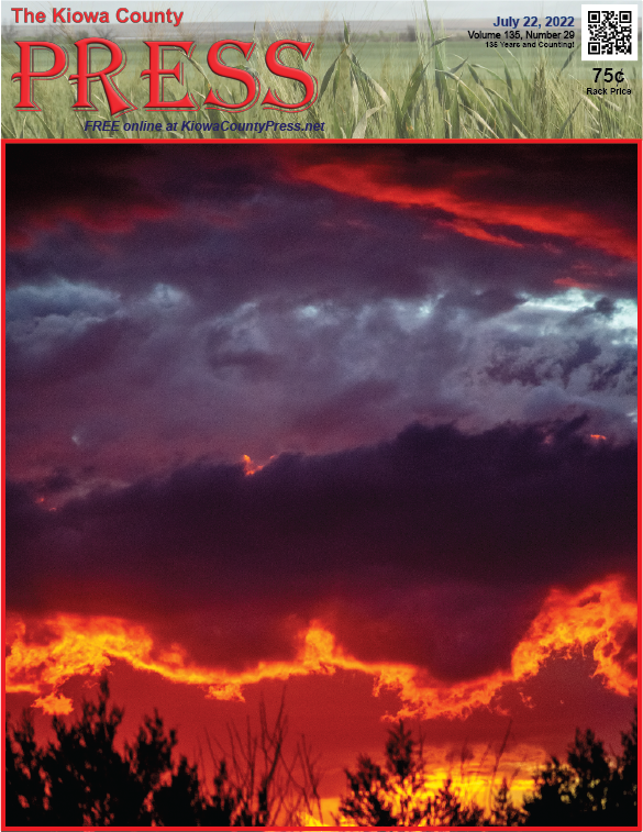 Photo of the Week - 2022-07-22 - Sunset over Kiowa County - Chris Sorensen