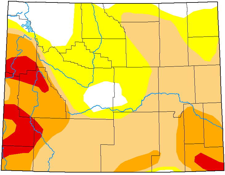 MAP Wyoming Drought Conditions - July 26, 2022 - National Drought Mitigation Center MAP Wyoming Drought Conditions - July 26, 2022 - National Drought Mitigation Center