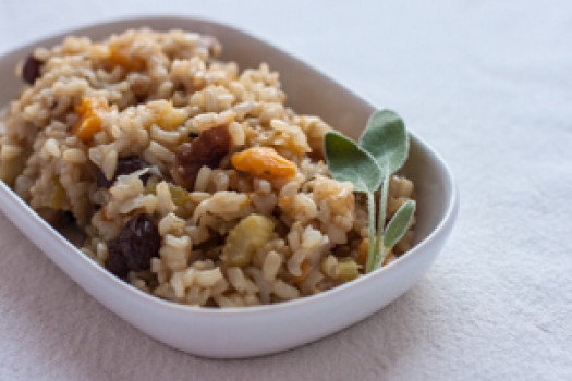 PICT RECIPE Brown rice pilaf with sage, walnuts - USDA