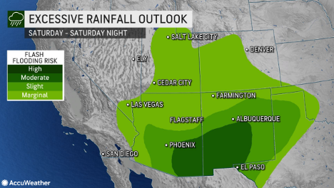 MAP Excessive rainfall outlook for August 20, 2022 - AccuWeather