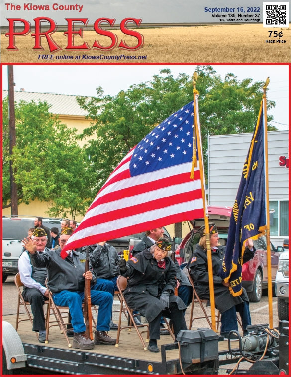 Photo of the Week - 2022-09-16 - Veterans riding in the annual Kiowa County Fair Parade - Chris Sorensen