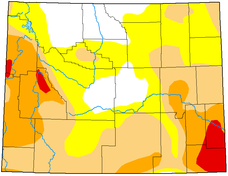 MAP Wyoming Drought Conditions - September 20, 2022 - National Drought Mitigation Center