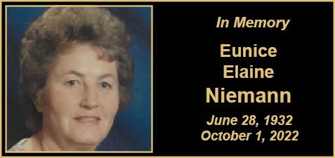 MEMORY Eunice Niemann