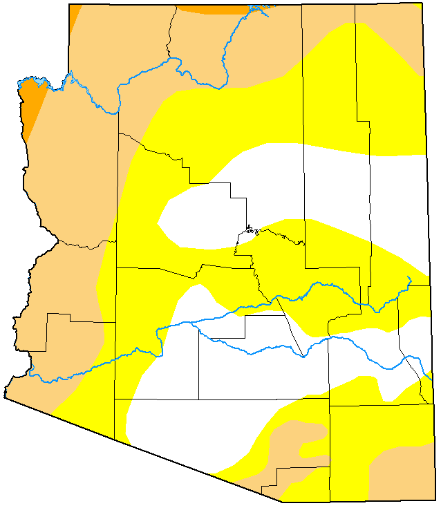 MAP Arizona Drought Conditions - January 10, 2023 - National Drought Mitigation Center