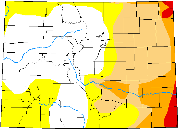 MAP Colorado Drought Conditions - January 10, 2023 - National Drought Mitigation Center