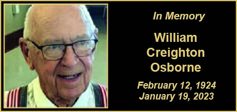 MEMORY William Creighton Osborne