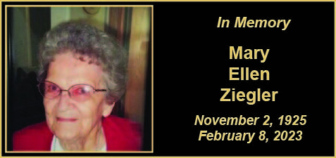 MEMORY Mary Ellen Ziegler