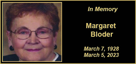MEMORY Margaret Bloder