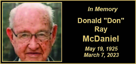 MEMORY Don McDaniel