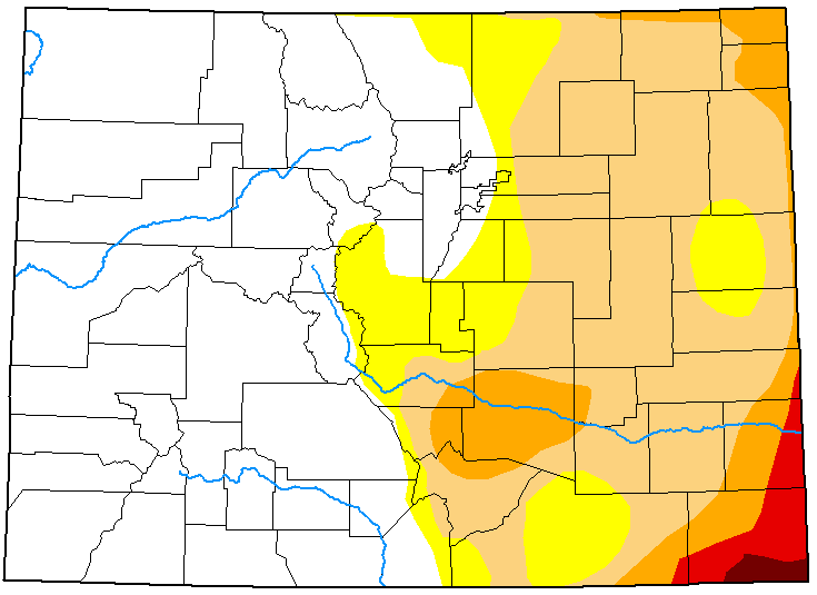 MAP Colorado Drought Conditions - March 28, 2023 - National Drought Mitigation Center