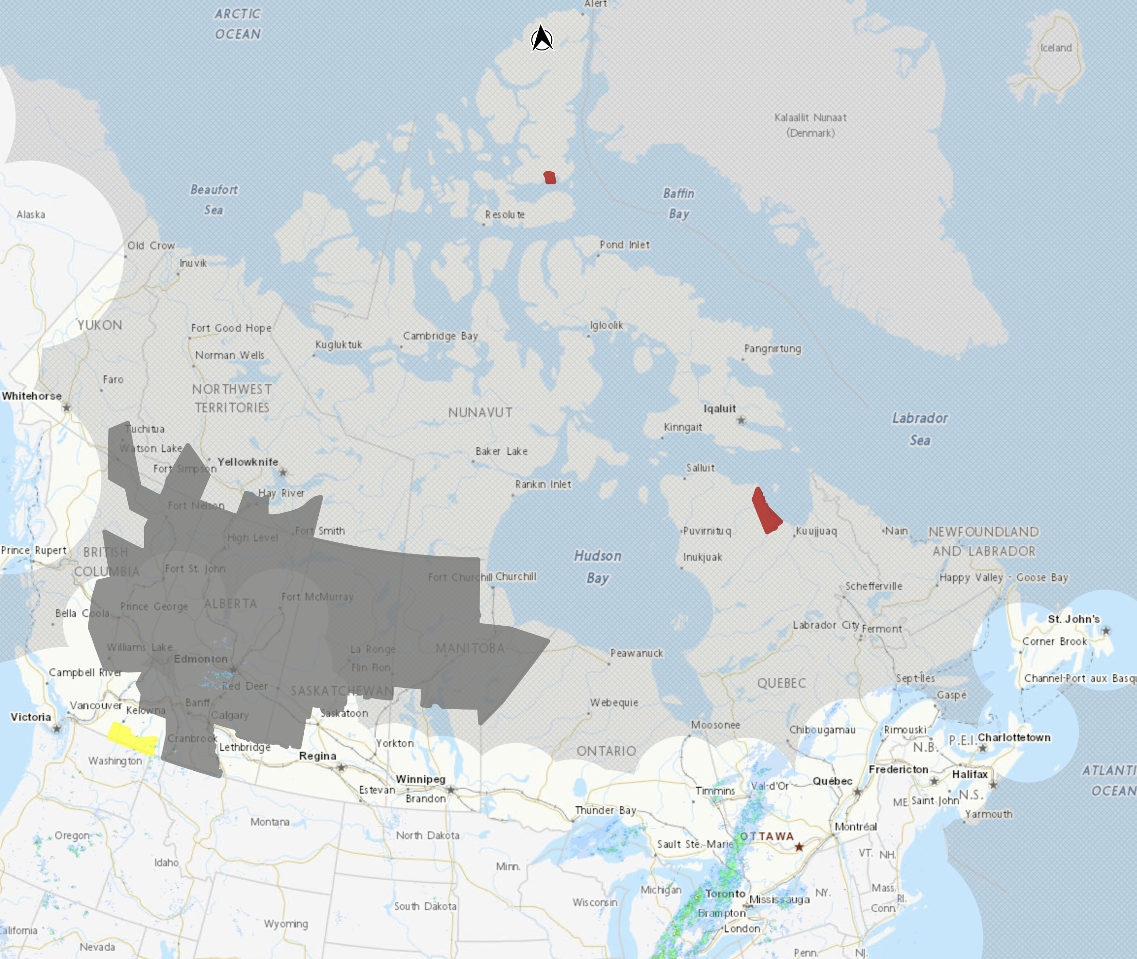 MAP Air quality statements in Canada for May 19, 2023 - Environment Canada
