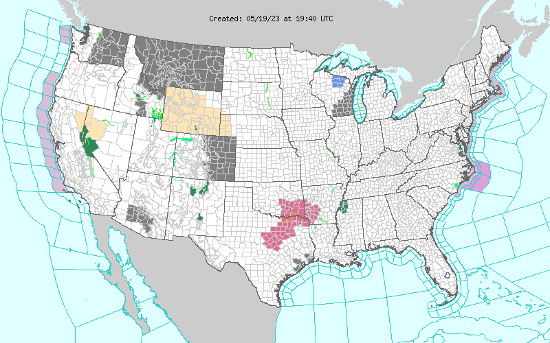 MAP United States weather alerts for May 19, 2023 - NWS