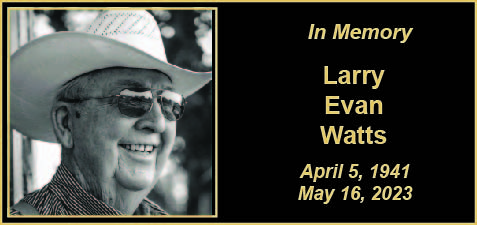 MEMORY Larry Evan Watts