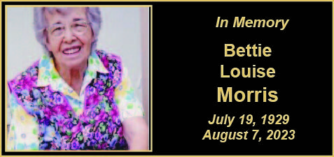 MEMORY Bettie Jo Morris