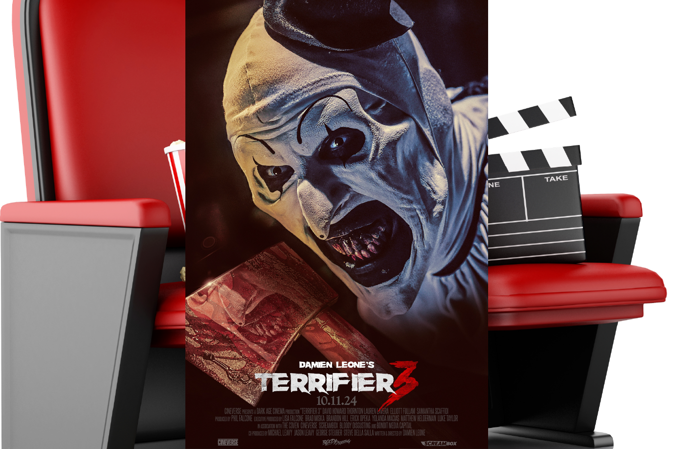 Movie poster for Terrifier 3