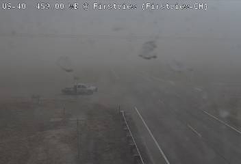 PICT Blowing dust reducing visibility near Firstview in Cheyenne County. Courtesy CDOT. PICT Blowing dust reducing visibility near Firstview in Cheyenne County. Courtesy CDOT.