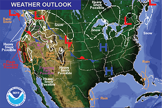 Weather Outlook - January 8, 2017