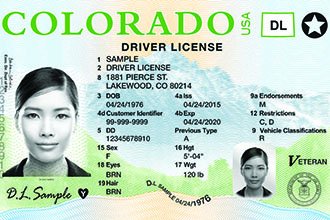 Colorado Drivers License Template