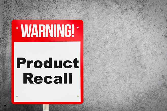 PROMO Recall - Warning Product Recall Sign - iStock