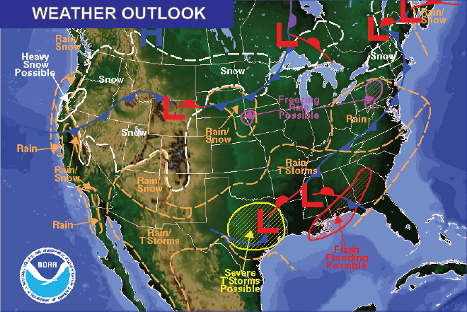 Weather Outlook - January 1, 2017