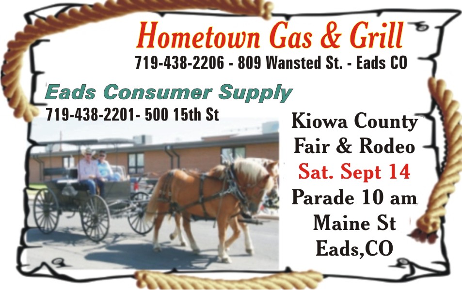 2019 Kiowa County Fair Sponsors Kiowa County Press Eads, Colorado