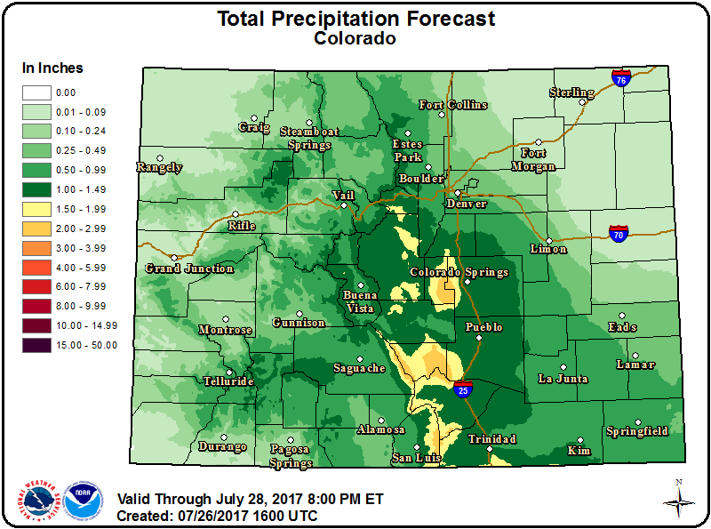 Flood Risk Wednesday as Monsoon Moisture Deepens | Kiowa County Press ...