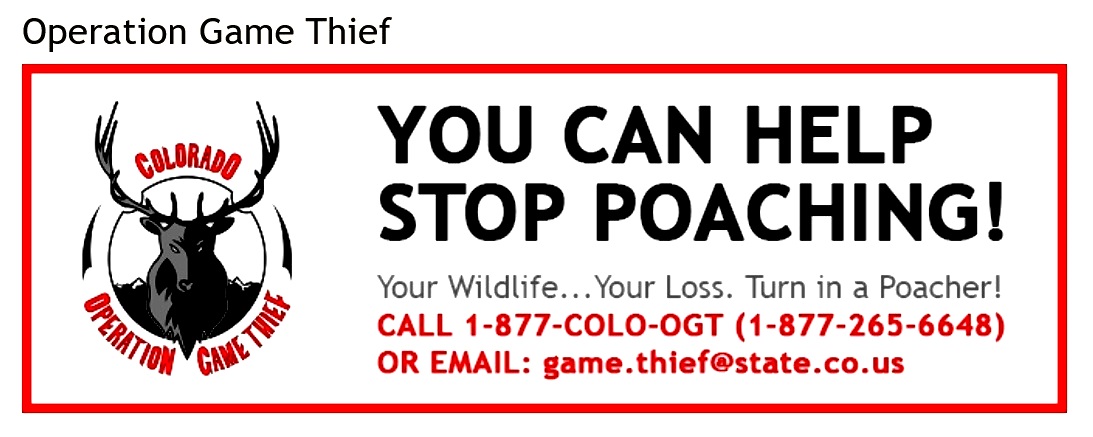PROMO Outdoors - Colorado Parks and Wildlife CPW Operation Game Thief Poaching - CPW