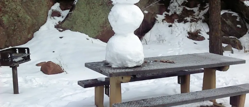 PICT Snowman Camping Picnic Table - CPW