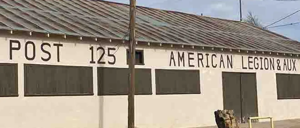 PICT Closer view of signage on the American Legion Hall in Eads - Chris Sorensen