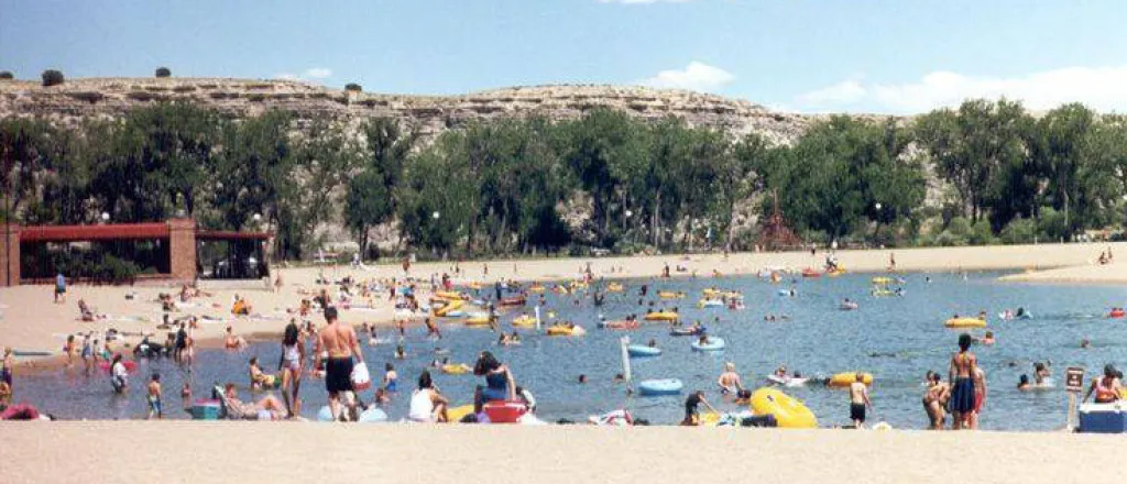 PICT Rock Canyon swim beach at Lake Pueblo - CPW
