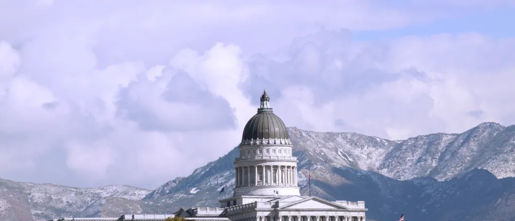 PROMO HIRES Building - Utah State Capitol - legacyimagesphotography - iStock-160735792 Utah State Capitol Buildings with the Wasatch Mountains in the background