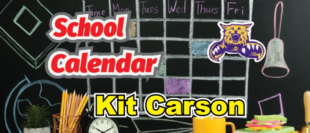 Concept art for the Kit Carson School Calendar