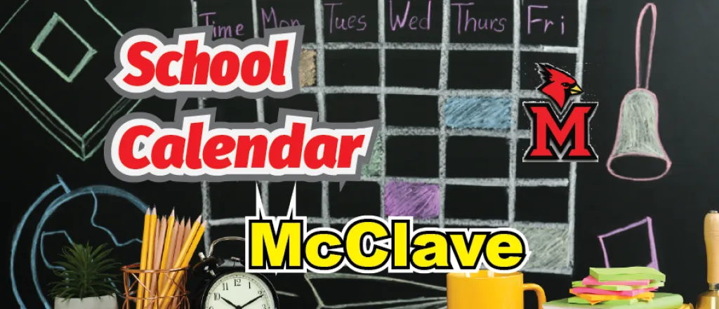 Concept art for the McClave School Calendar