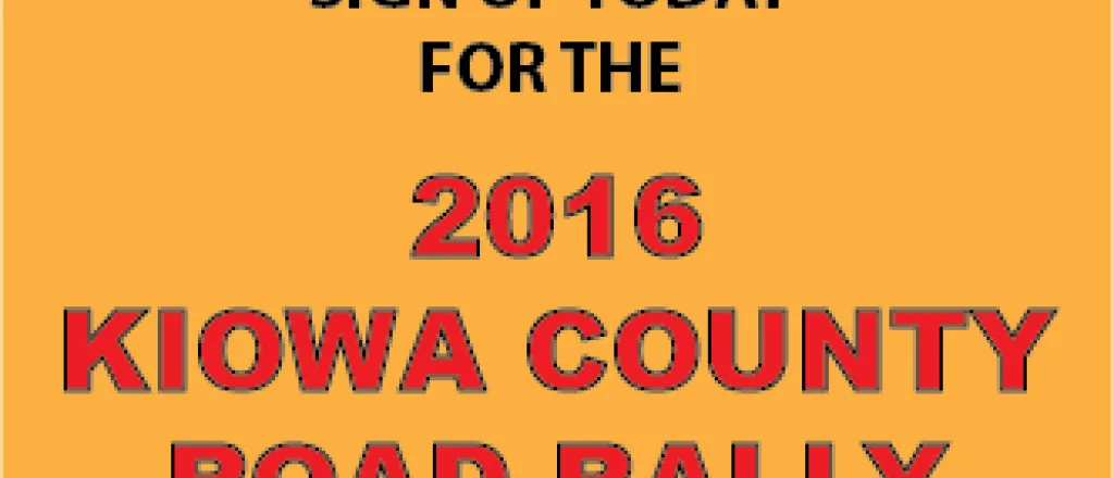 2016 Kiowa County Road Rally