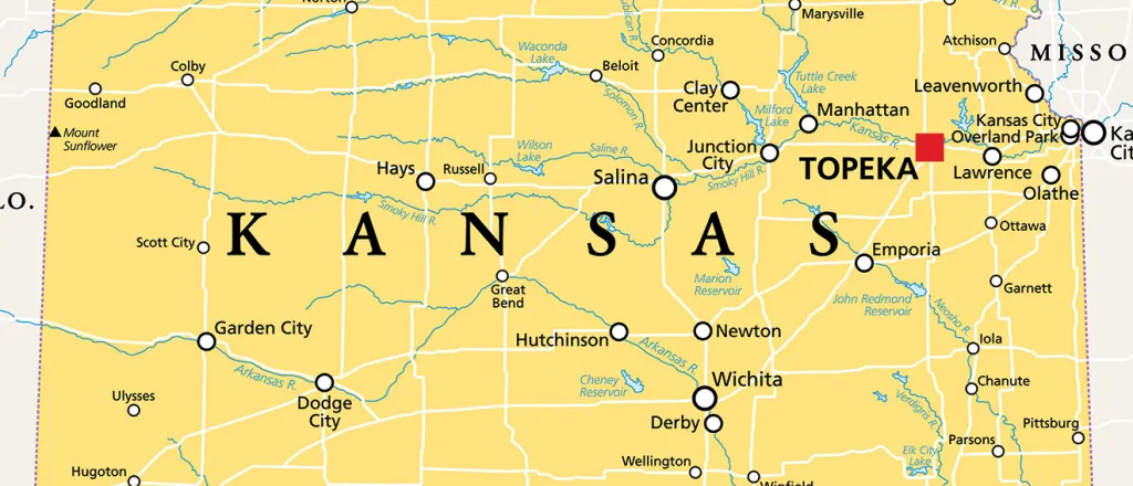 PROMO Map - Kansas State Map - iStock - PeterHermesFurian