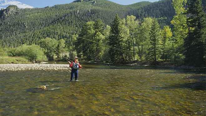 PROMO 64J1 Miscellaneous - Woman Stream Mountain Fly Fishing - USFWS PROMO Miscellaneous - Woman Stream Mountain Fly Fishing - USFWS