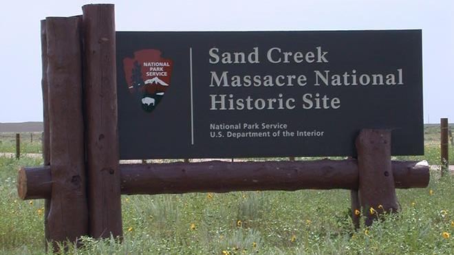 PROMO 64J Logo - Sand Creek Massacre National Historic Site Sign - Jeanne Sorensen PROMO 64J Logo - Sand Creek Massacre National Historic Site Sign - Jeanne Sorensen