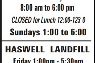 County Landfill Summer Hours (ADV)