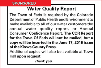 Eads Water Quality Report Available