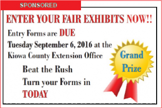 Don't Wait - Submit Your Kiowa County Fair Entry Forms Now