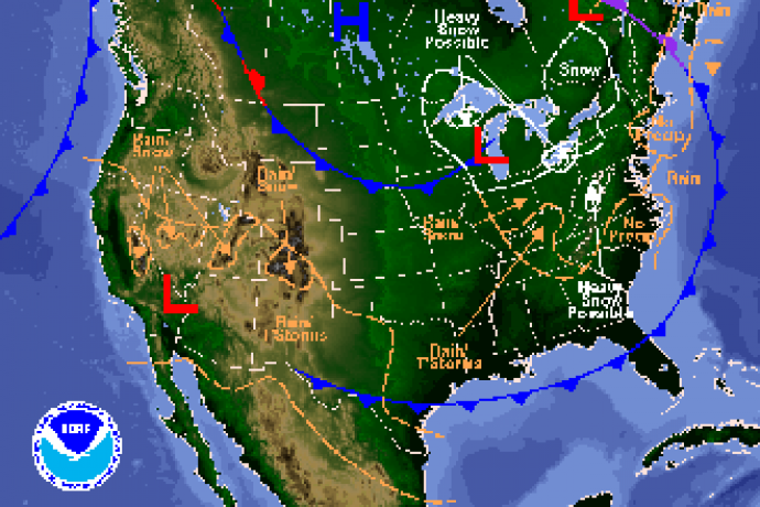 National Weather Map National Weather Map