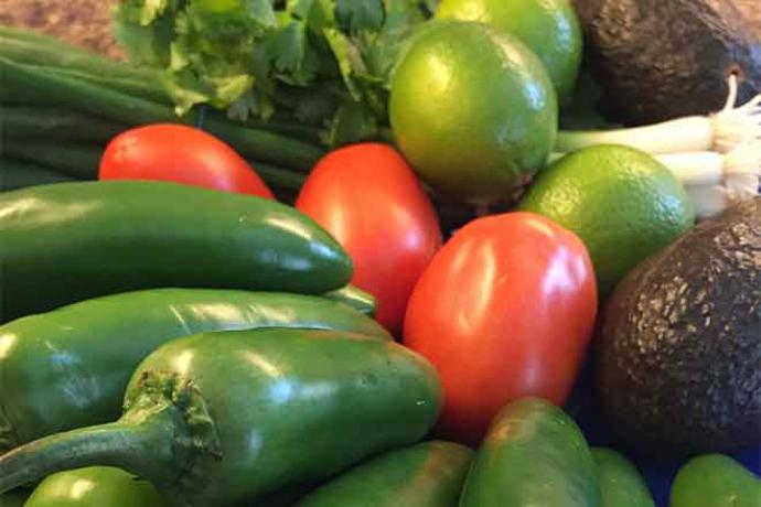 PROMO 64J1 Food - Vegetable TexMex Jalapeno Tomato Lime Cillantro Avacado Onion - flickrcc - Jonathan Cutrer - public domain PROMO 64J1 Food - Vegetable TexMex Jalapeno Tomato Lime Cillantro Avacado Onion - flickrcc - Jonathan Cutrer - public domain