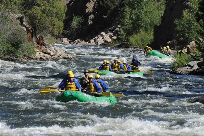 Rafting on the Upper Arkansas River - Courtesy CPW