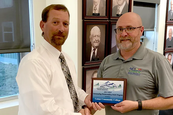 PICT Greg Cash Receives Ag Education Award PICT Greg Cash Receives Ag Education Award